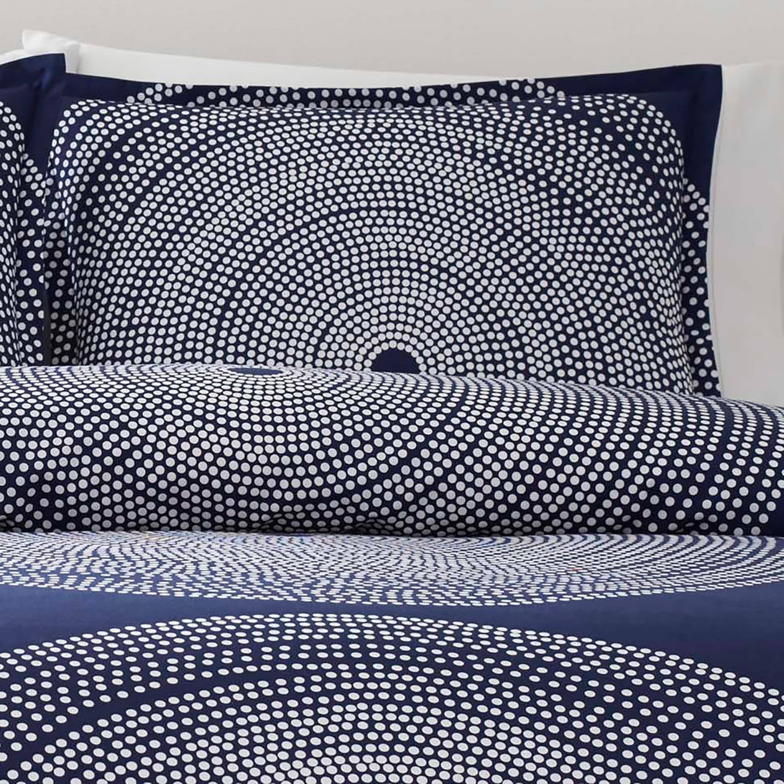 Marimekko 221439 Fokus Duvet Cover Set, Twin, Navy - Image 3