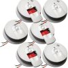 Firex Hardwire Smoke Detector 9V Battery Backup Front Load Battery Door (6-Pack)
