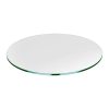 Dulles Glass 48 inch Round 3/8 inch Thick Tempered Glass Table Top, Clear