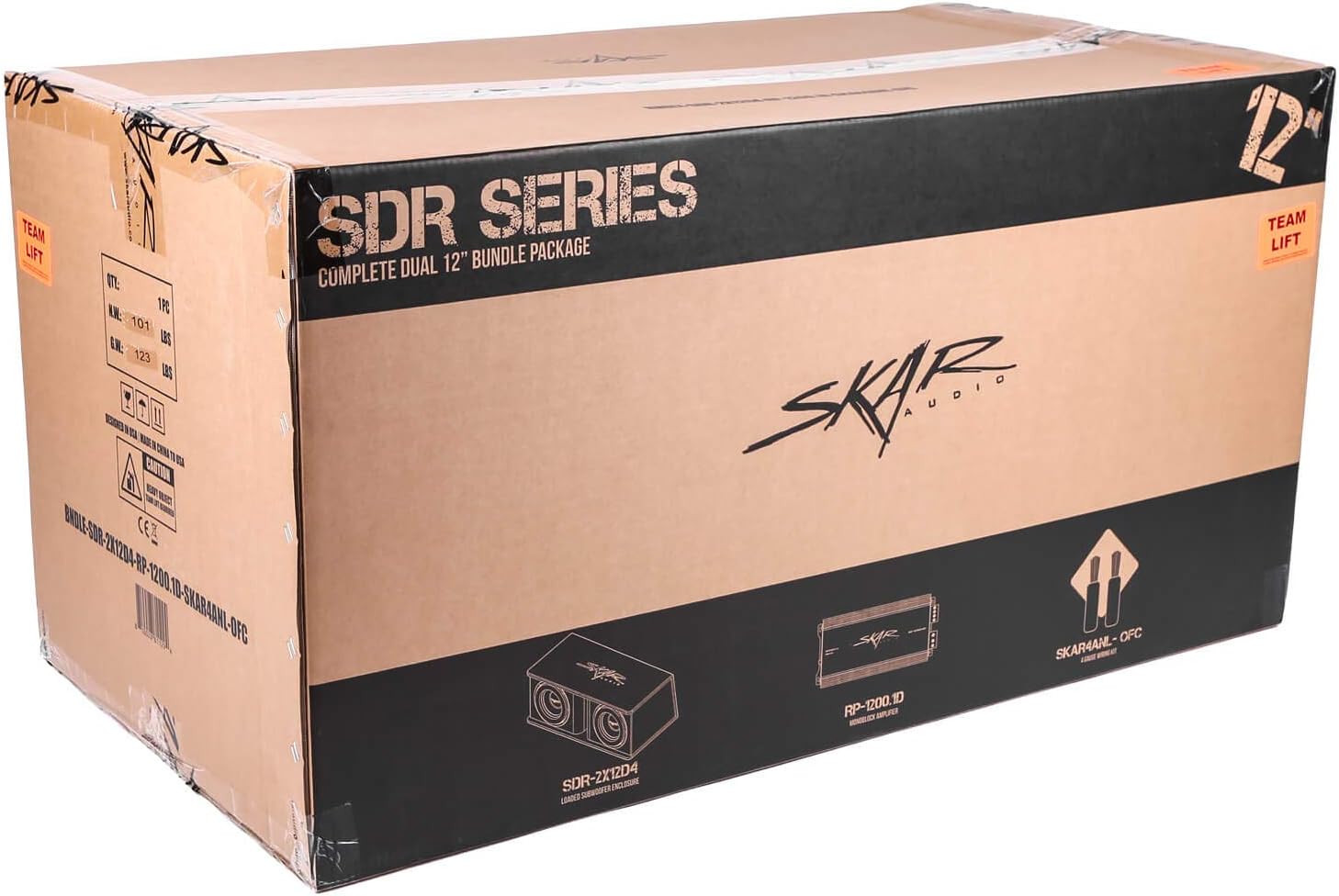 Skar Audio Dual 12 Complete 2,400 Watt SDR Series Subwoofer Bass Package – Includes Loaded Enclosure with Amplifier - Image 5