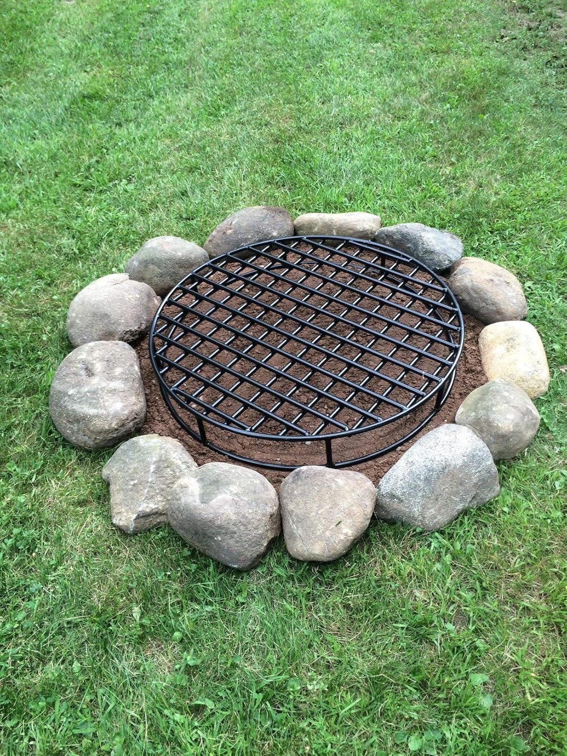 Walden Fire Pit Grate Round – 28 Premium Heavy Duty Steel Grate for Outdoor Firepits – Above Ground Fire Grate (28) - Image 5