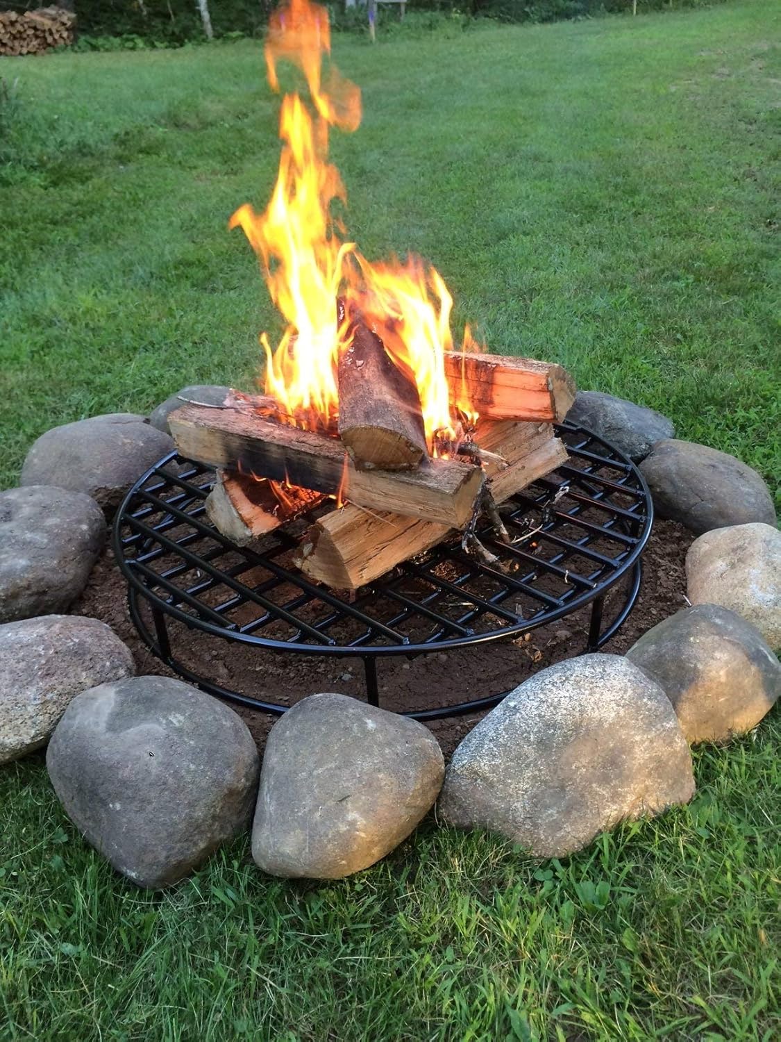 Walden Fire Pit Grate Round – 28 Premium Heavy Duty Steel Grate for Outdoor Firepits – Above Ground Fire Grate (28) - Image 7