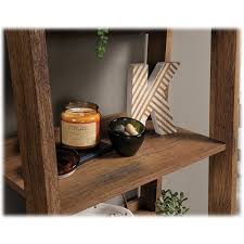 Sauder Trestle 5-Shelf Bookcase – Vintage Oak - Image 10