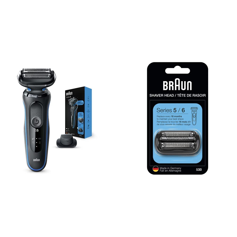 Braun Electric Razor for Men, Series 5 5018s Electric Foil Shaver with Precision Beard Trimmer, Rechargeable, Wet & Dry with EasyClean - Image 2